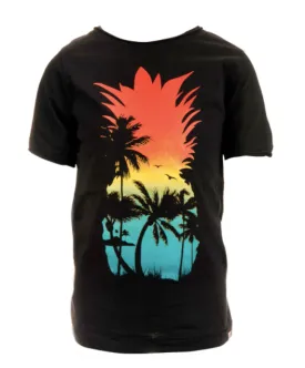 Appaman - Boys Short Sleeve Pineapple Island Tee in Black