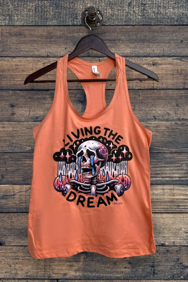BC TANK DTF LIVING THE DREAM - SUNSET