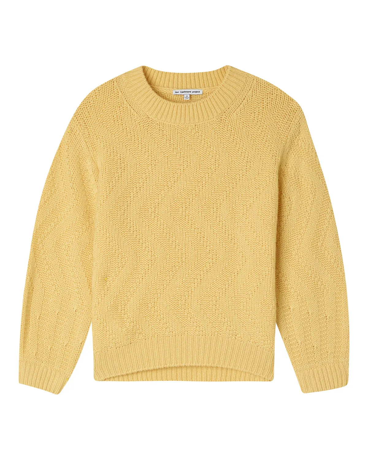 Blouson Sleeve Textured Crew