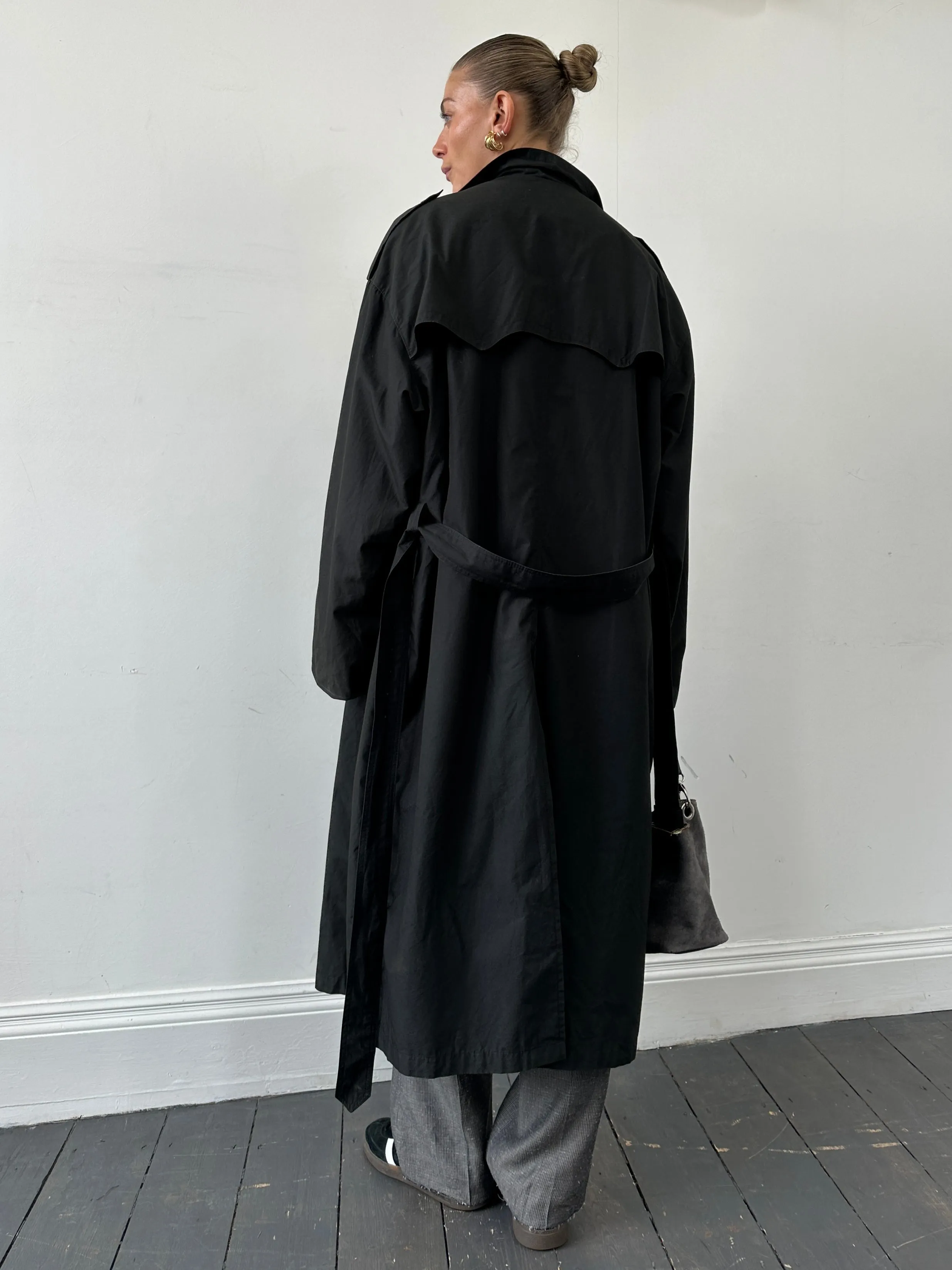 Christian Dior Monsieur Cotton Double Breasted Belted Trench Coat - XXL
