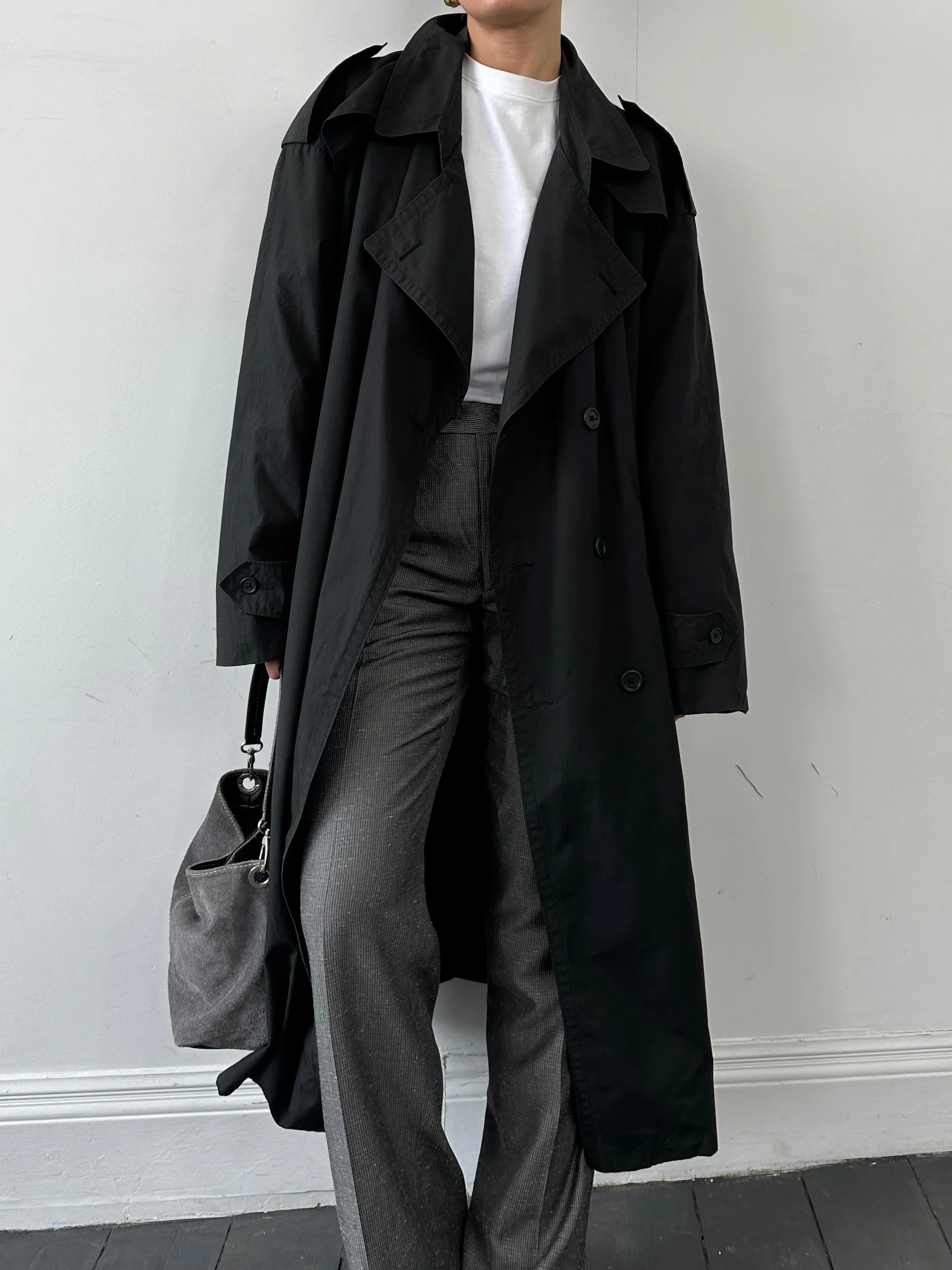 Christian Dior Monsieur Cotton Double Breasted Belted Trench Coat - XXL