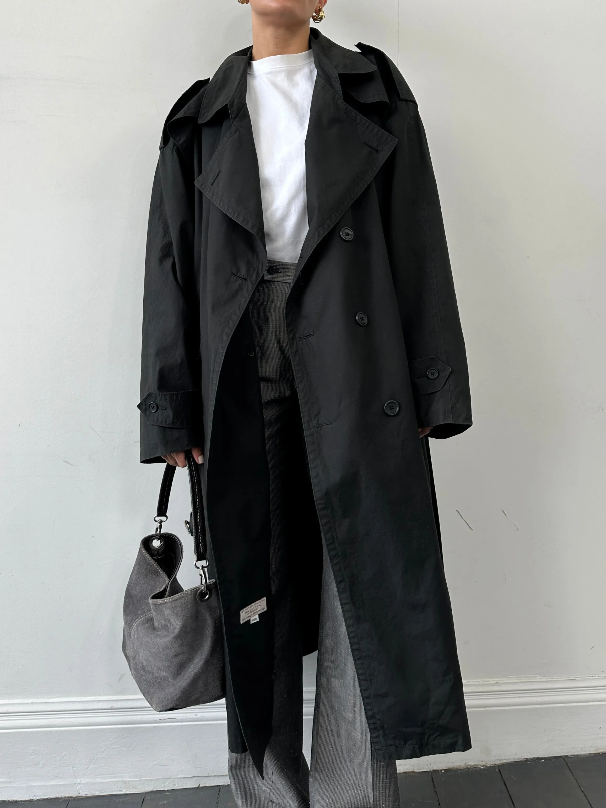 Christian Dior Monsieur Cotton Double Breasted Belted Trench Coat - XXL