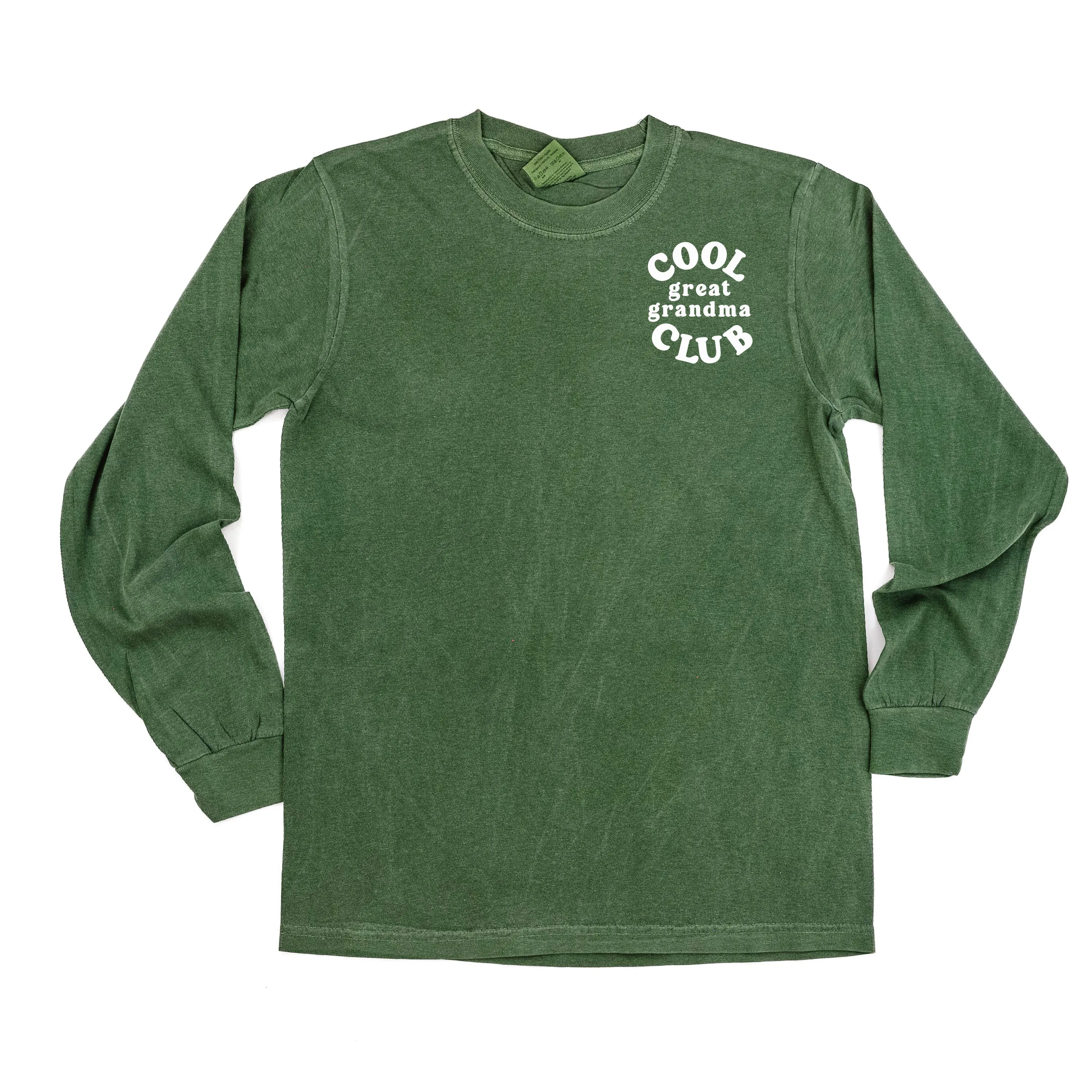 COOL Great Grandma CLUB - Pocket Design - LONG SLEEVE COMFORT COLORS TEE