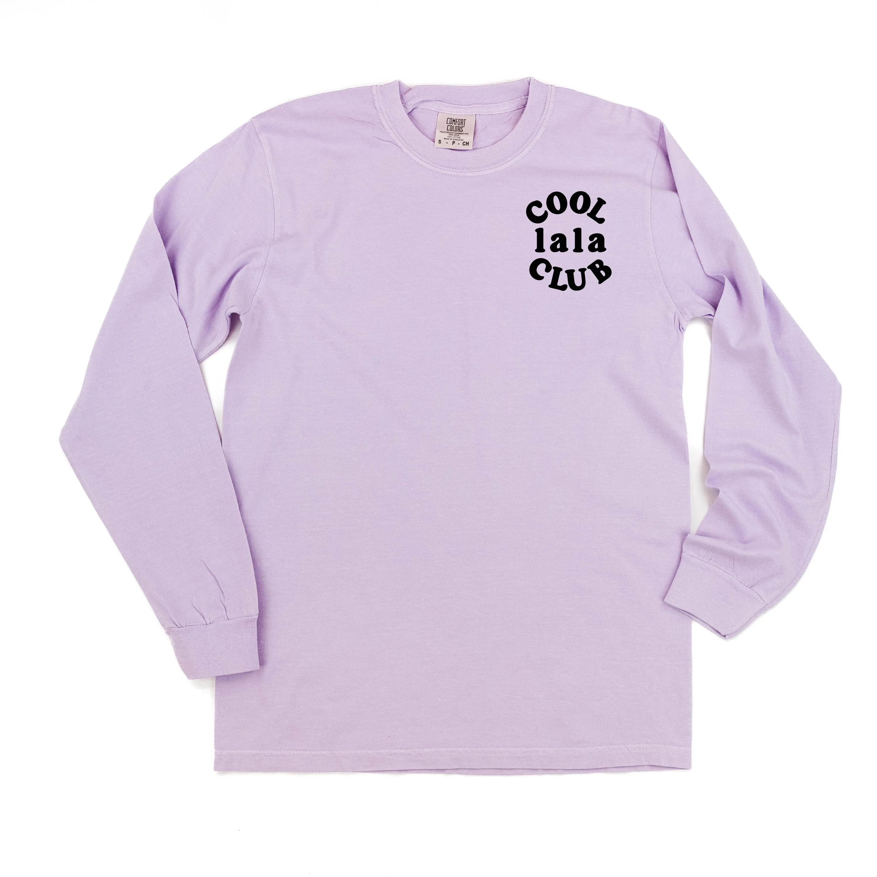 COOL Lala CLUB - Pocket Design - LONG SLEEVE COMFORT COLORS TEE