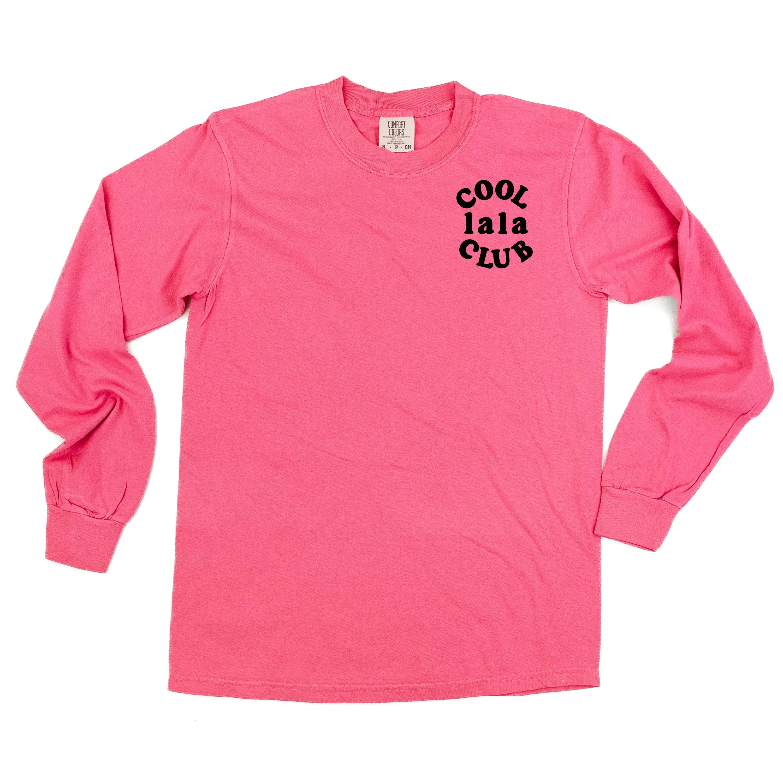 COOL Lala CLUB - Pocket Design - LONG SLEEVE COMFORT COLORS TEE