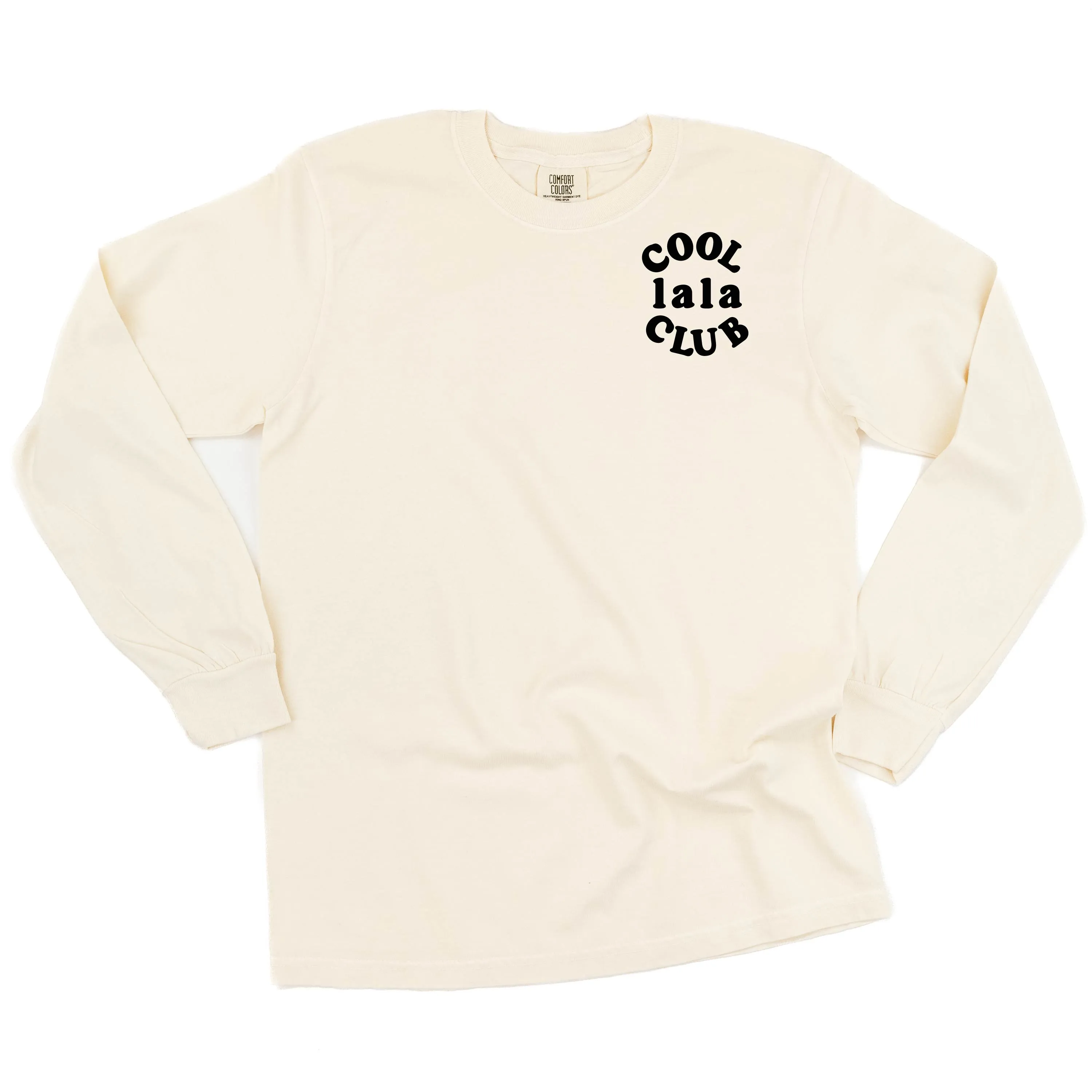 COOL Lala CLUB - Pocket Design - LONG SLEEVE COMFORT COLORS TEE