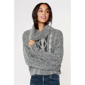 Cropped Turtleneck Sweater