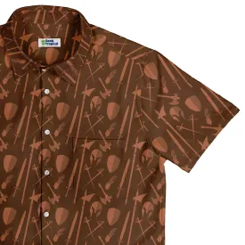 Dnd Fighter Class Button Up Shirt
