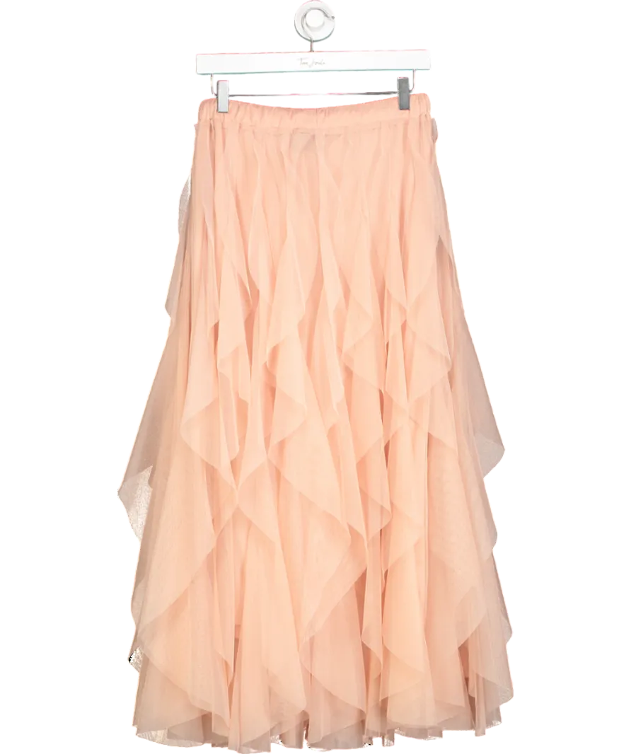 Eleven Loves Pink Iris Tulle Maxi Skirt UK M/L