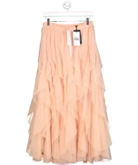 Eleven Loves Pink Iris Tulle Maxi Skirt UK M/L