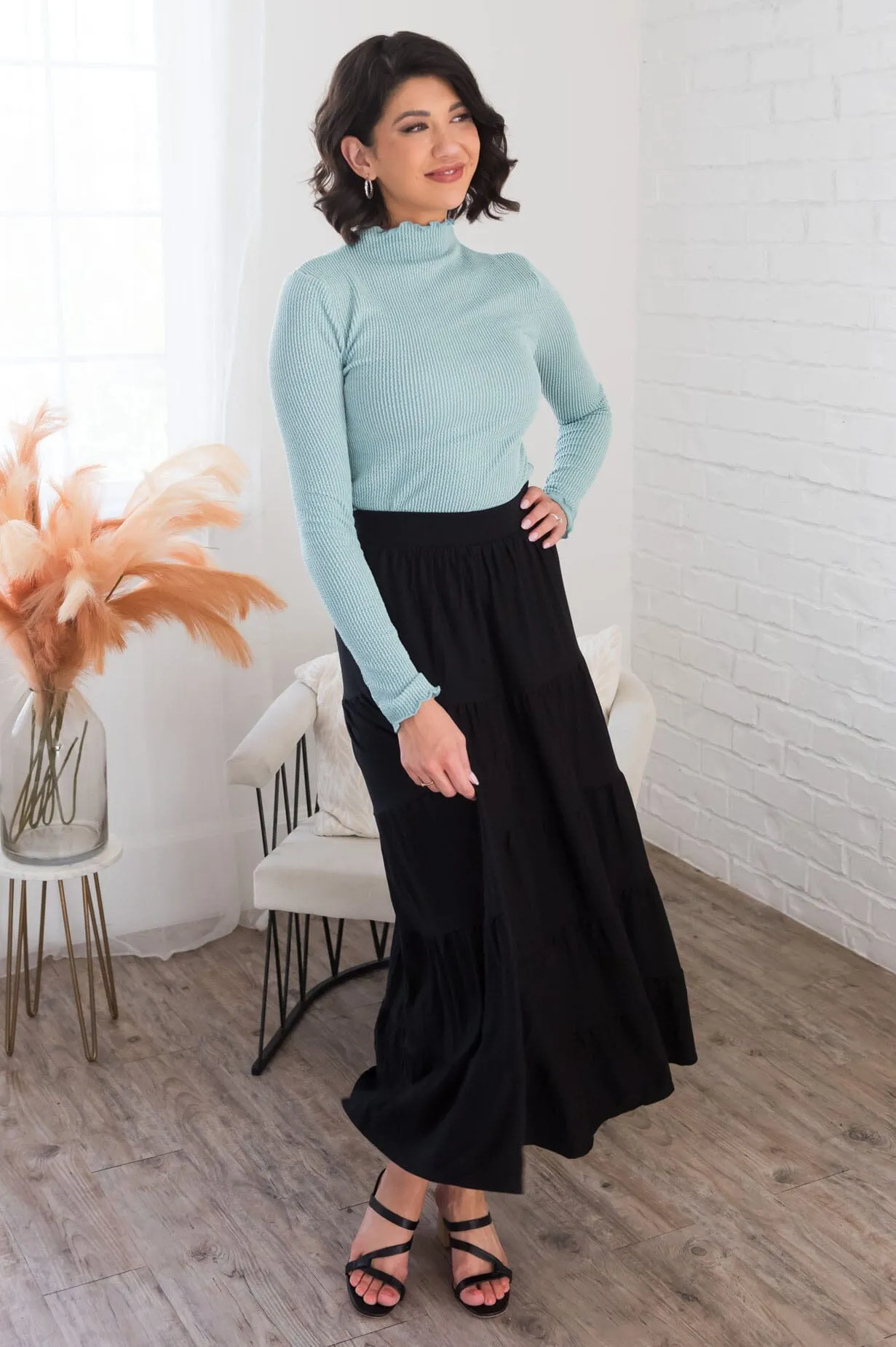 Giving Heart Modest Tiered Skirt