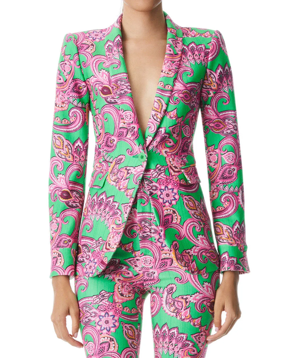 Green Spring Paisley Macey Blazer
