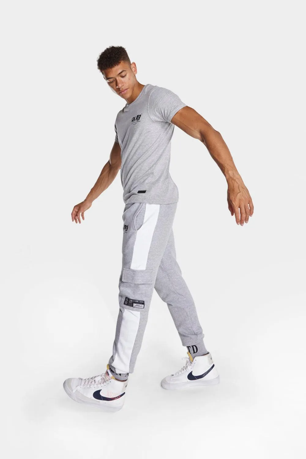 Grey LDN Attitude Cargo Joggers