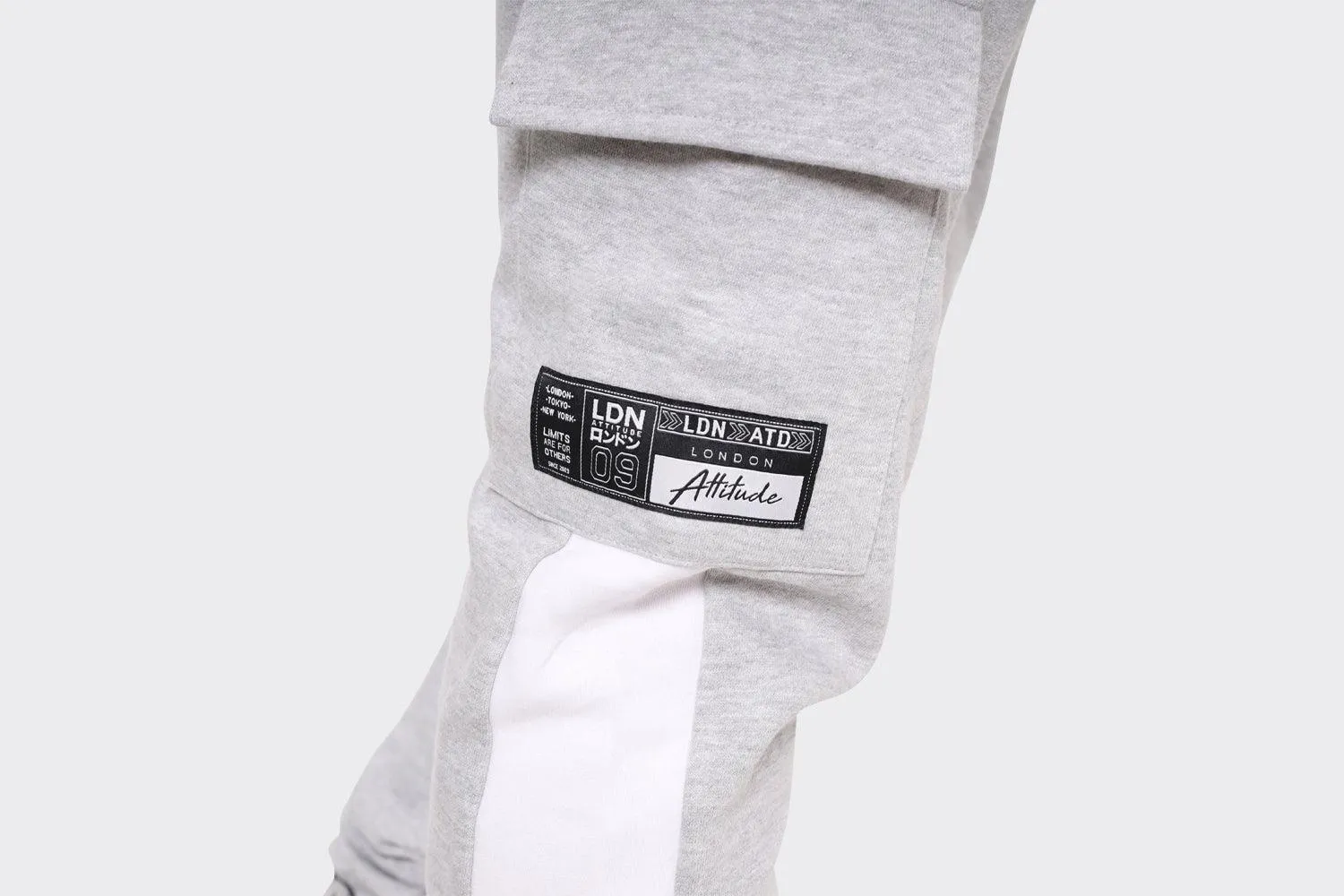 Grey LDN Attitude Cargo Joggers