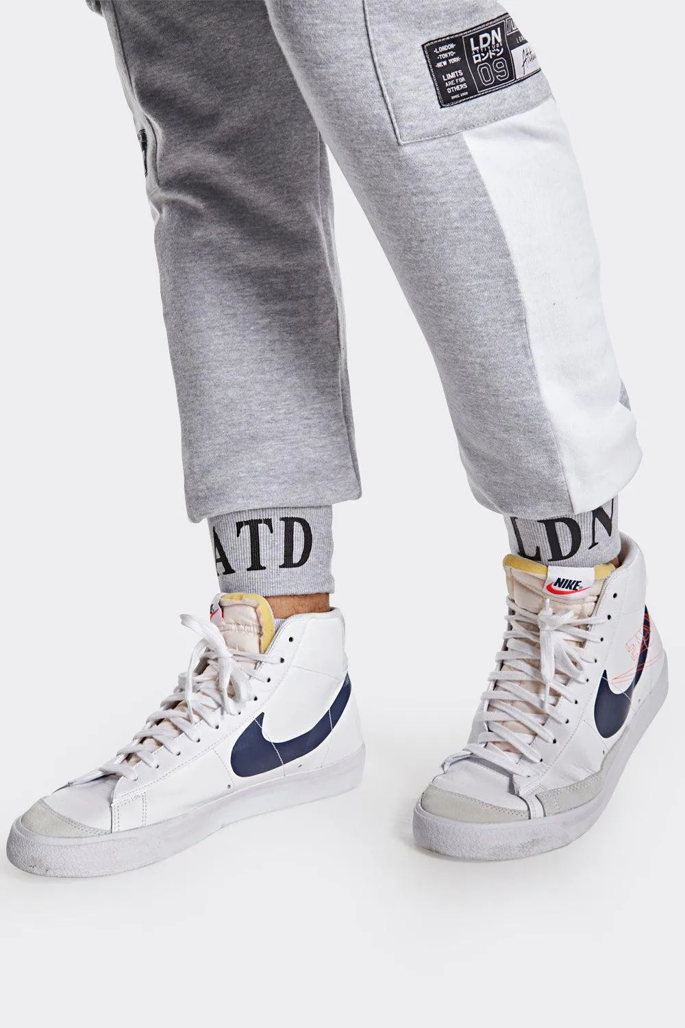 Grey LDN Attitude Cargo Joggers