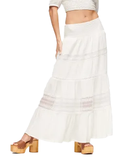Ibiza Maxi Skirt in Off White