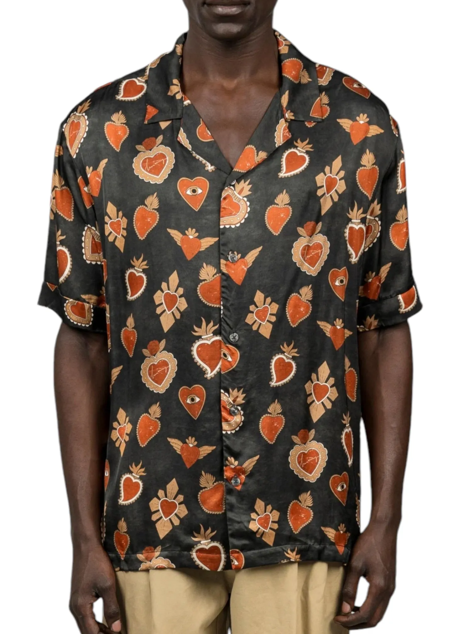Inimigo ISH3527 Mexican Hearts Shirt Black