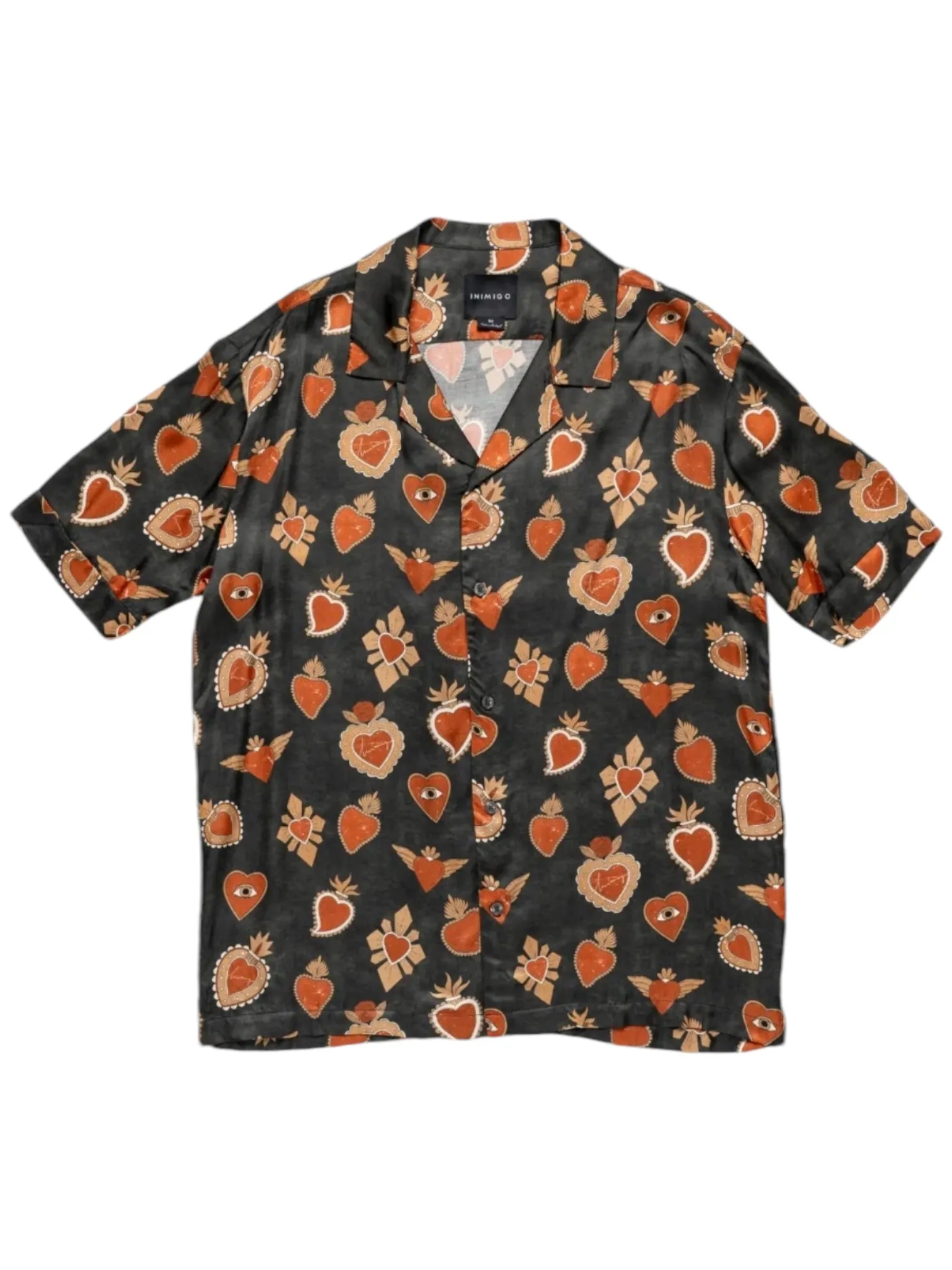 Inimigo ISH3527 Mexican Hearts Shirt Black