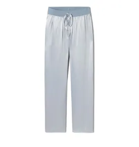 Jolie Satin Pants In Morning Blue