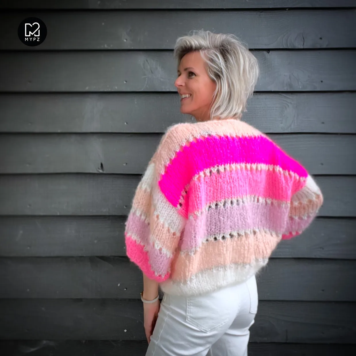 Knitting kit – MYPZ Basic Light Mohair Top Marina No10 (ENG-NL-DE-FR)
