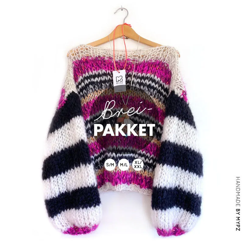 Knitting Kit – MYPZ Chunky Mohair Pullover Culture No15 (ENG-NL)