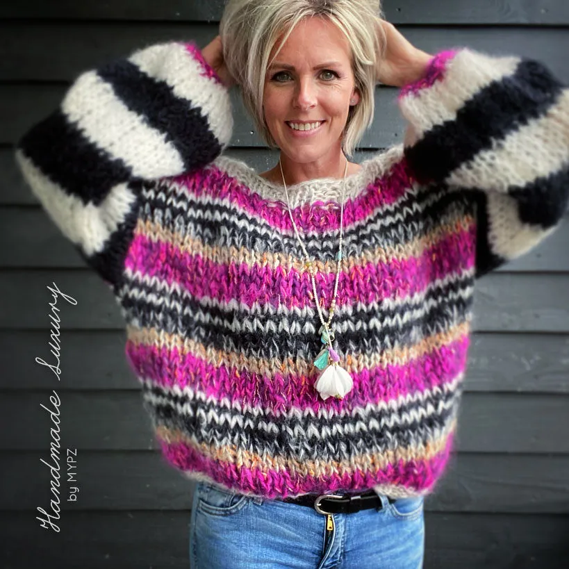 Knitting Kit – MYPZ Chunky Mohair Pullover Culture No15 (ENG-NL)