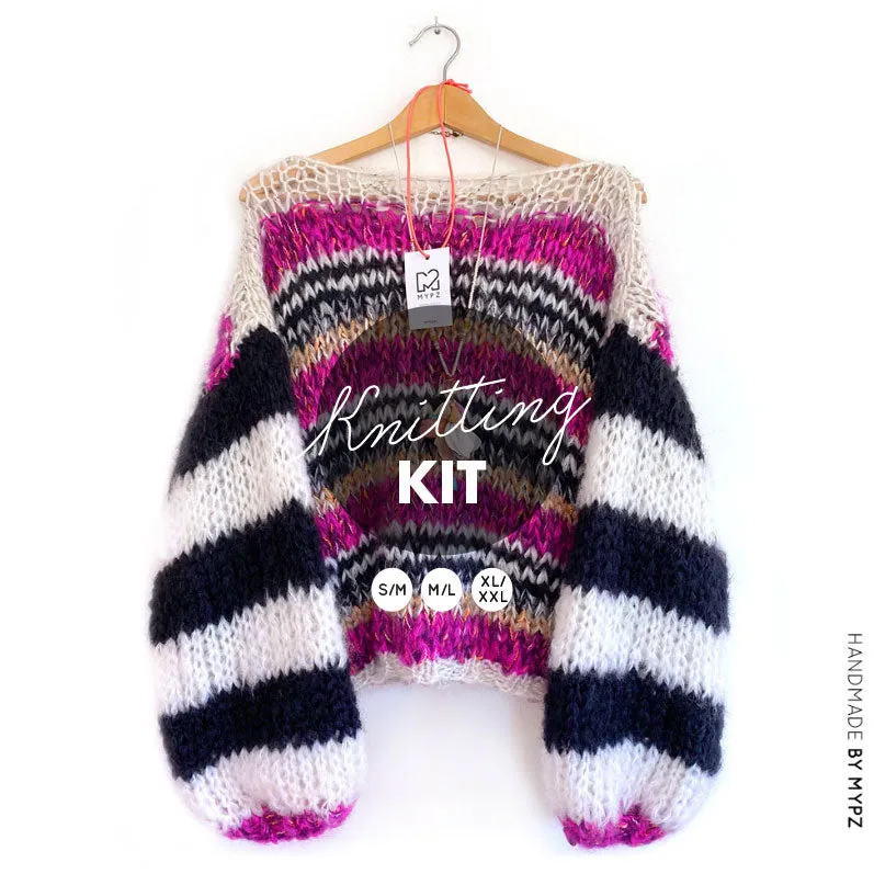 Knitting Kit – MYPZ Chunky Mohair Pullover Culture No15 (ENG-NL)