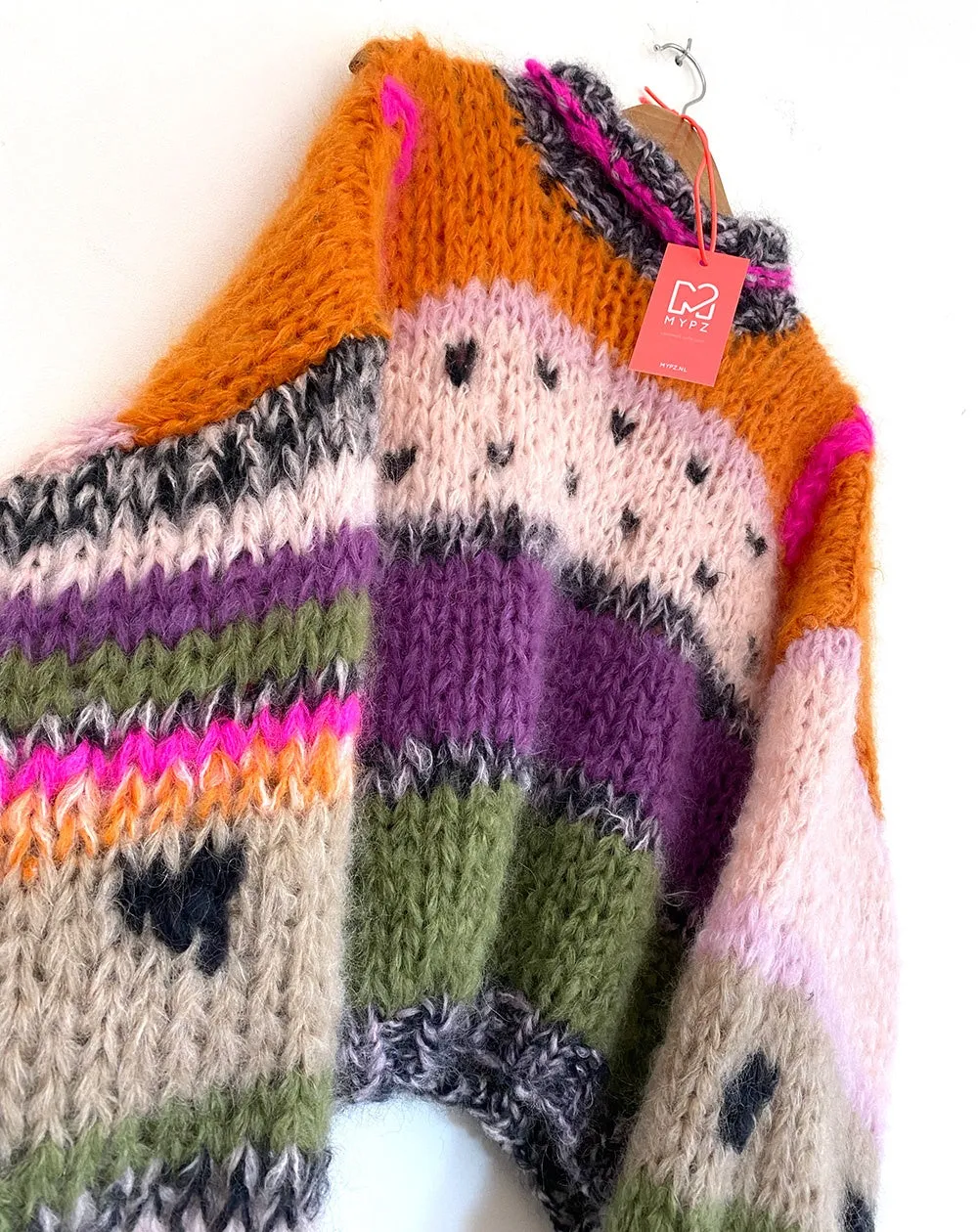 Knitting kit – MYPZ Chunky Mohair Pullover Watermelon NO 15 (ENG-NL)