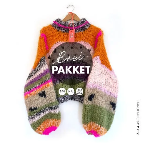Knitting kit – MYPZ Chunky Mohair Pullover Watermelon NO 15 (ENG-NL)