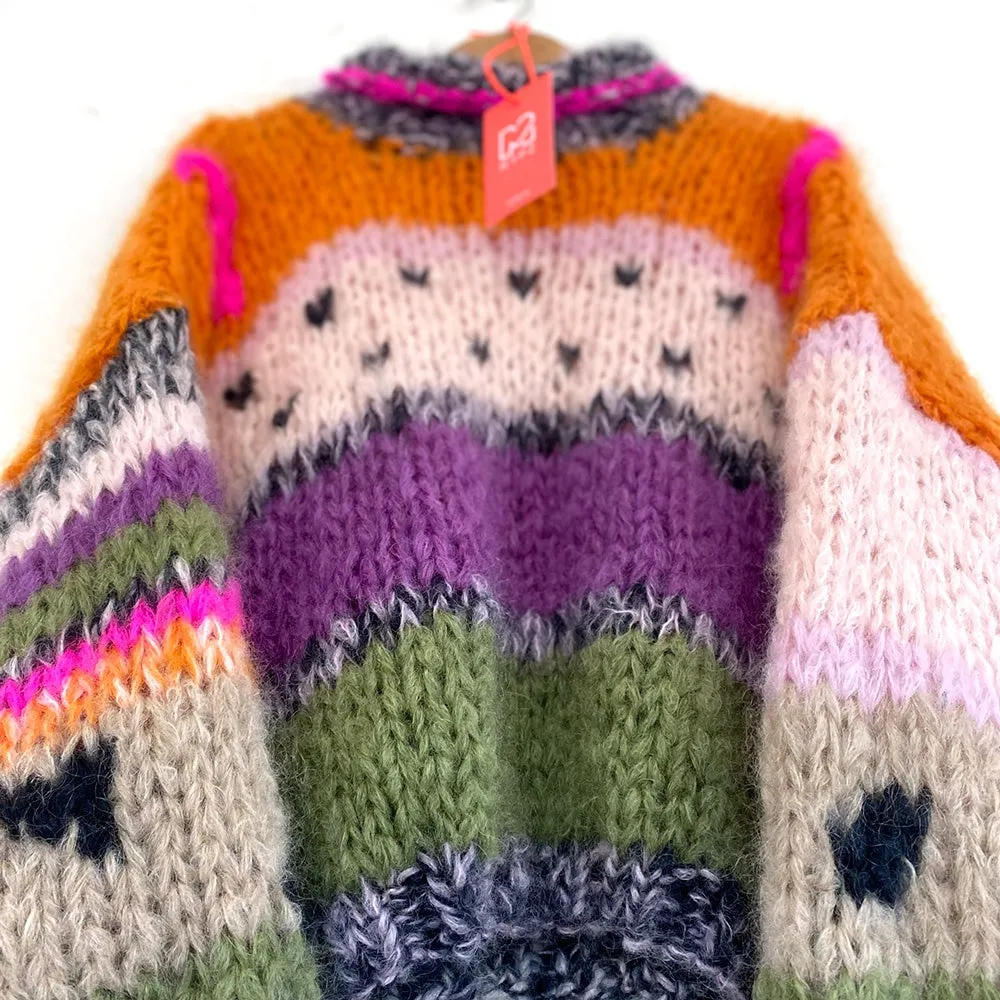 Knitting kit – MYPZ Chunky Mohair Pullover Watermelon NO 15 (ENG-NL)