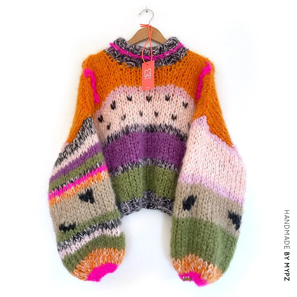 Knitting kit – MYPZ Chunky Mohair Pullover Watermelon NO 15 (ENG-NL)