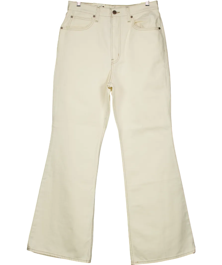 Levi's Cream 70's High Flare Jeans - L32 W30
