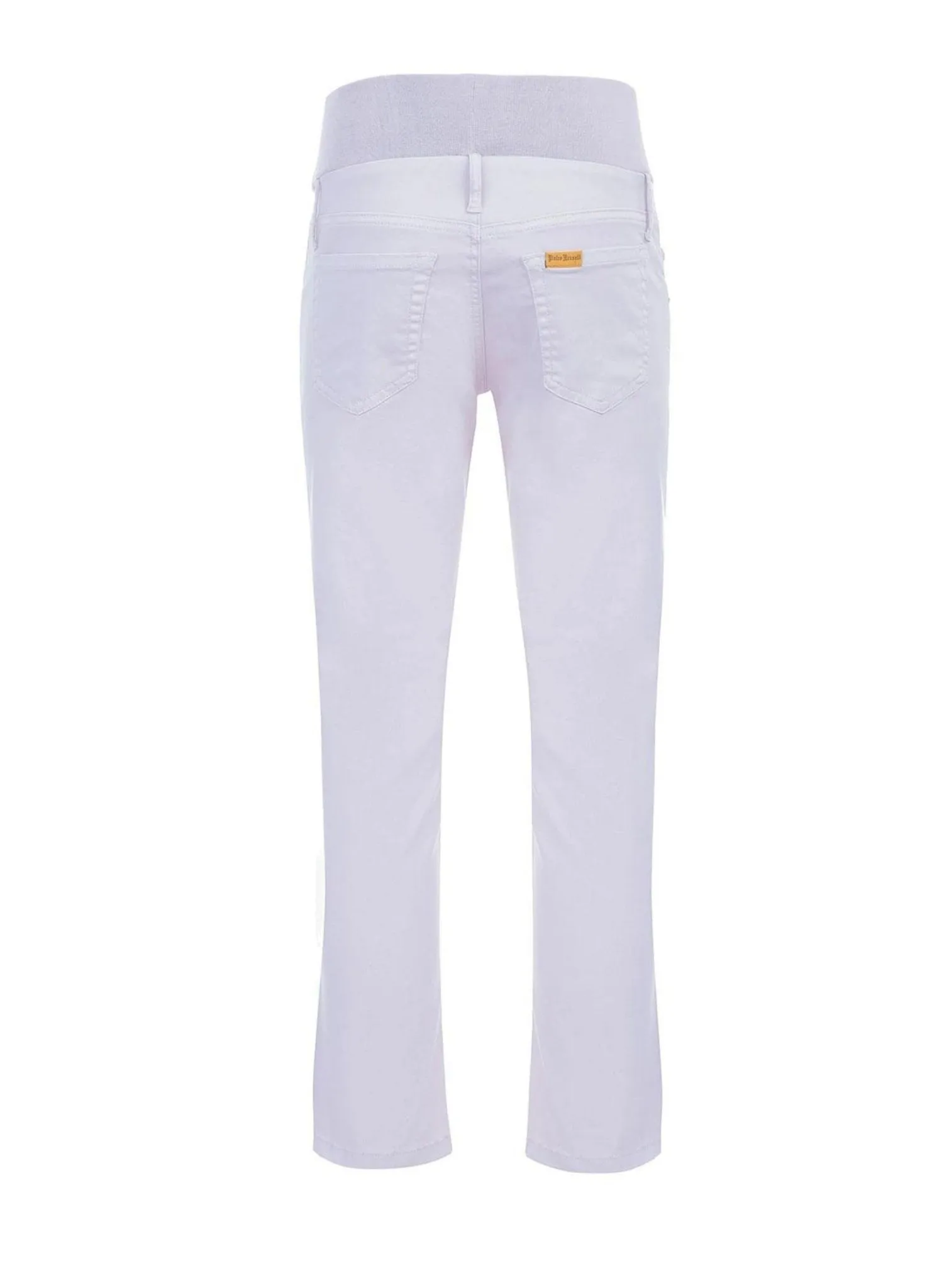 Maternity Capri Pants in Stretch Cotton - Lavander