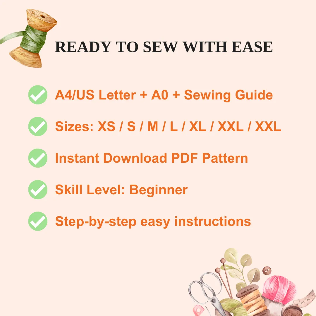 Maxi Slit Skirt PDF Sewing Pattern