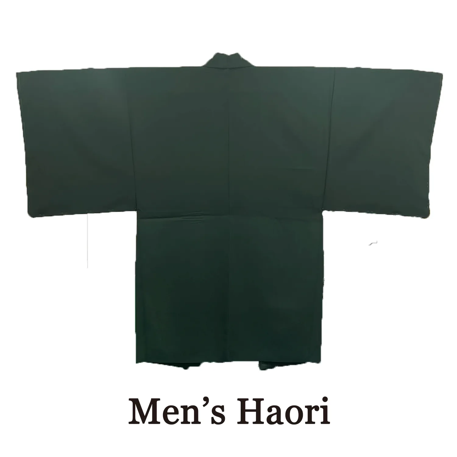Men's Japanese Kimono Haori, Coat : Simple Green *LL size