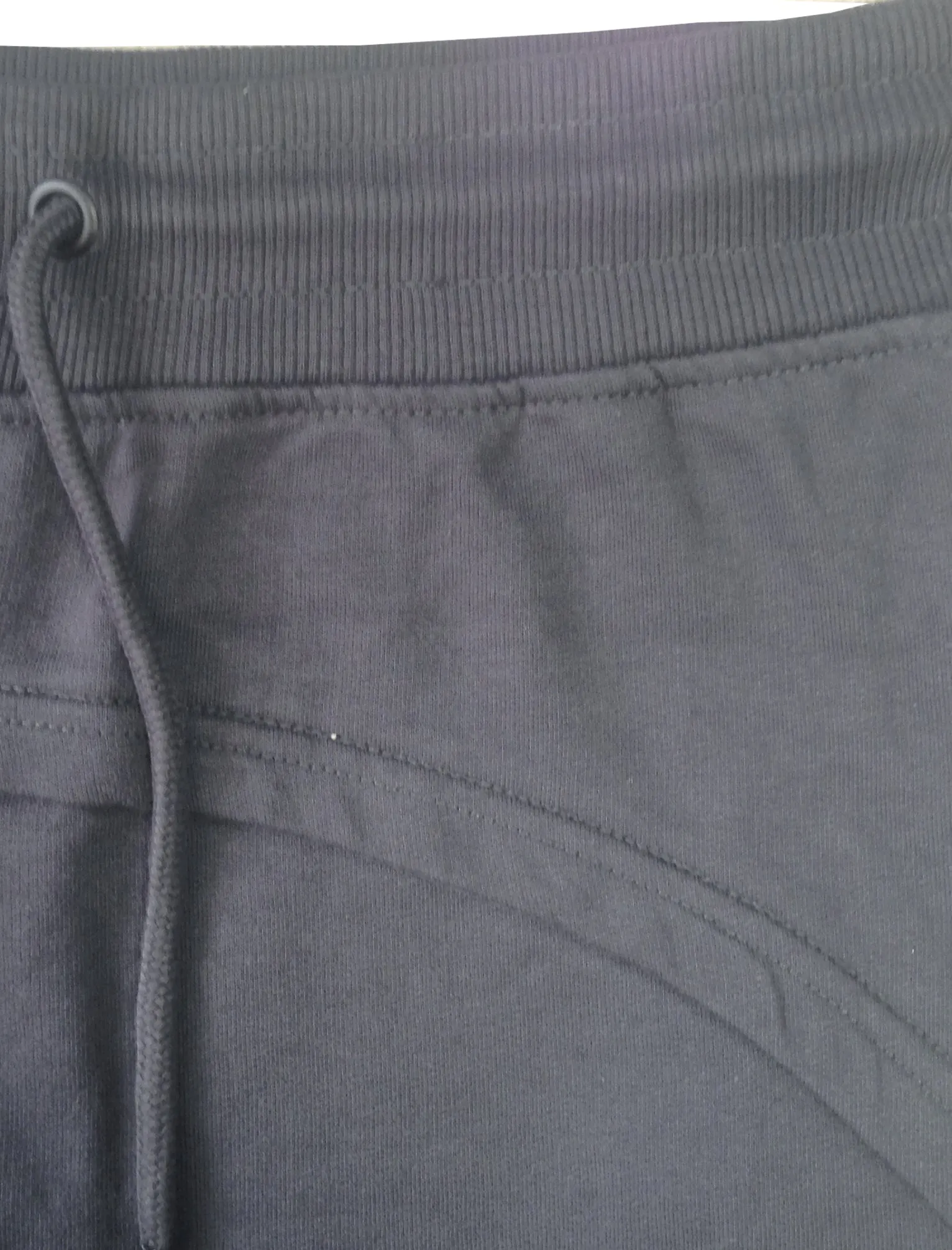 Mens Patrick Curved Panel Cuffed Joggers in Midnight Blue