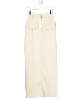 OddMuse Beige The Ultimate Muse Maxi Skirt UK S