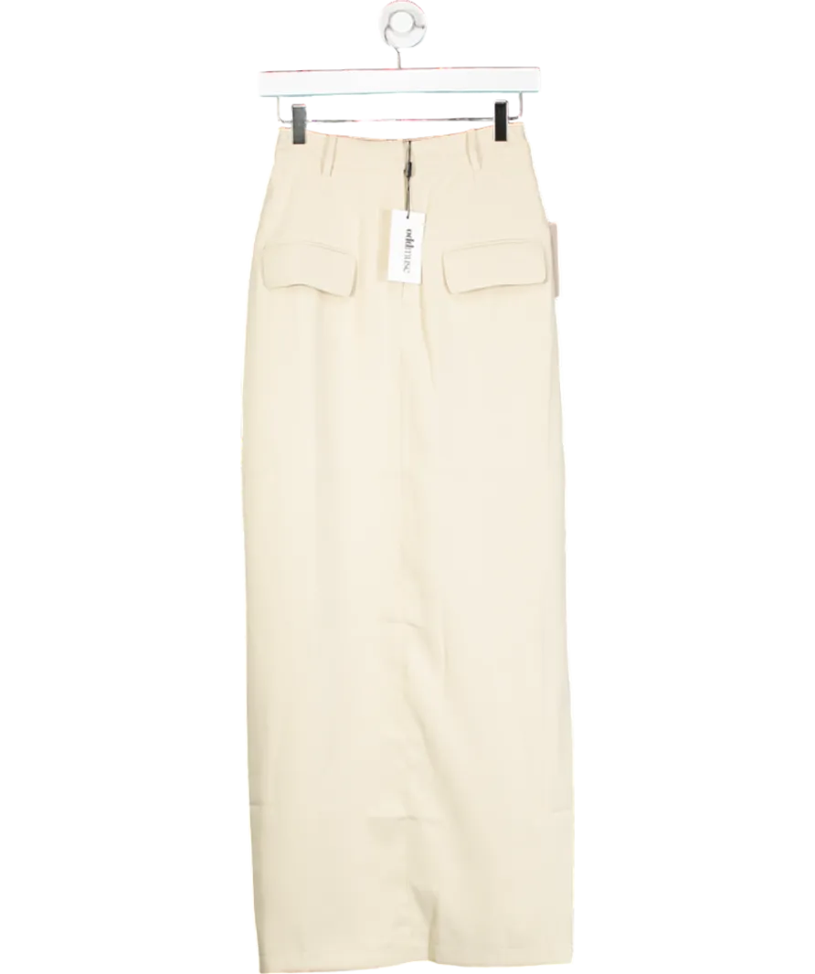 OddMuse Beige The Ultimate Muse Maxi Skirt UK S