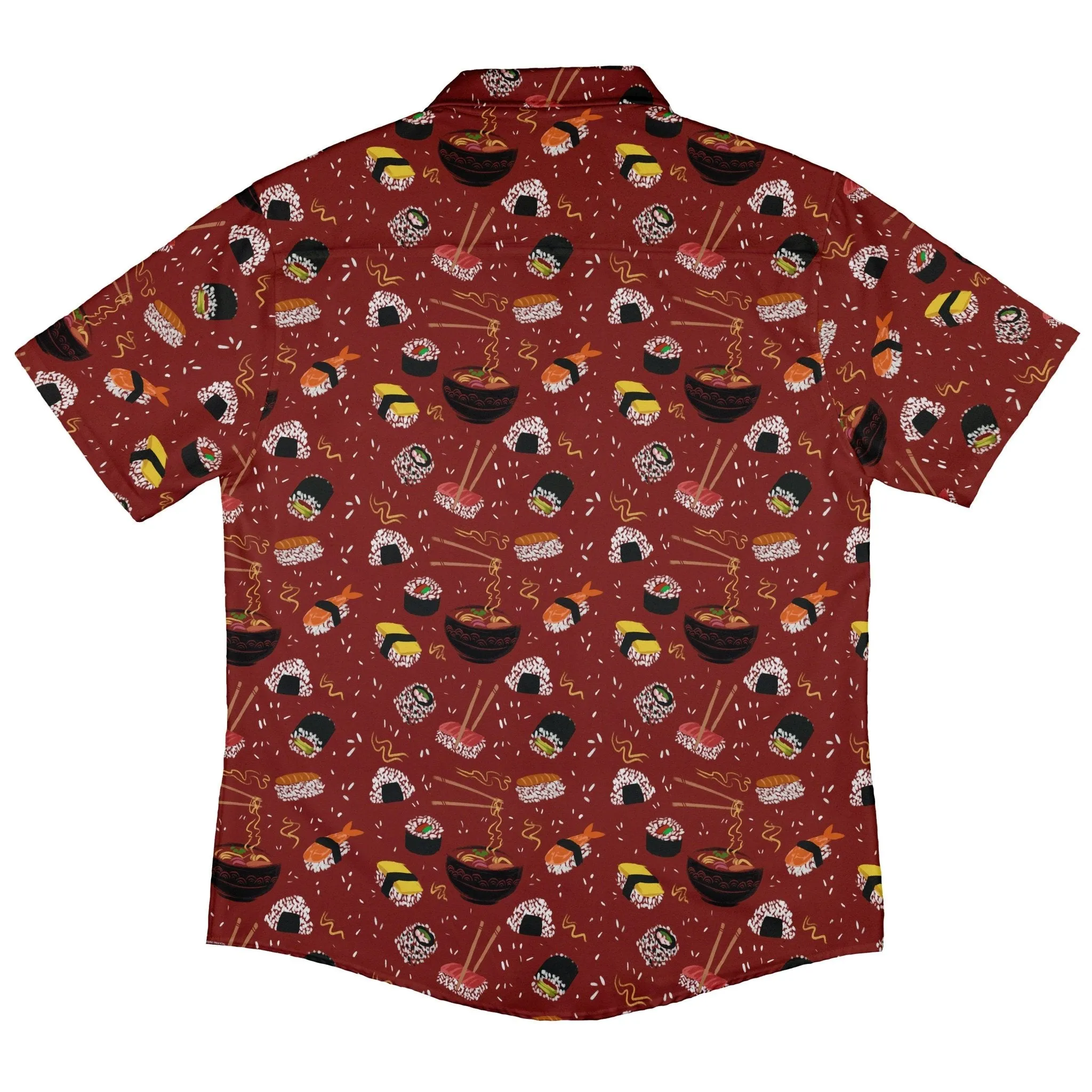 Oishi Sushi Red Button Up Shirt