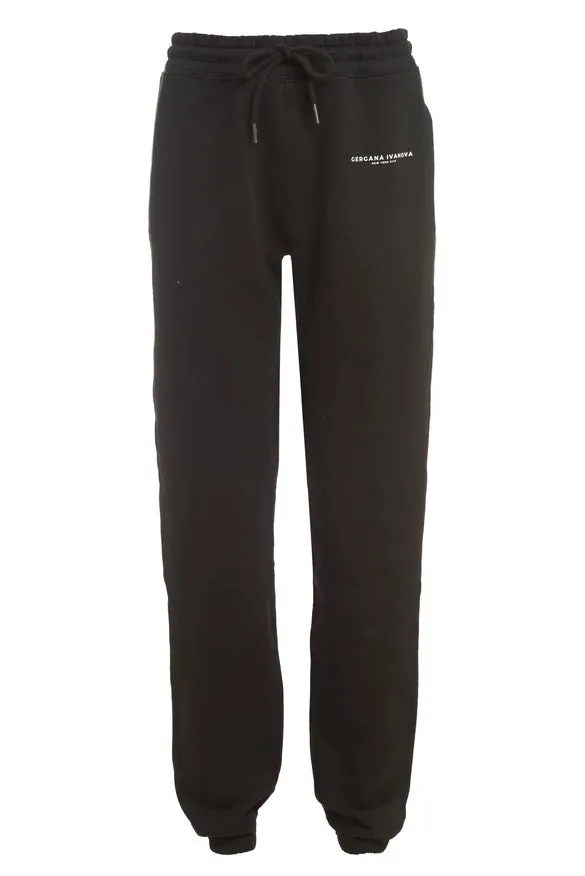 Organic Cotton Joggers Black