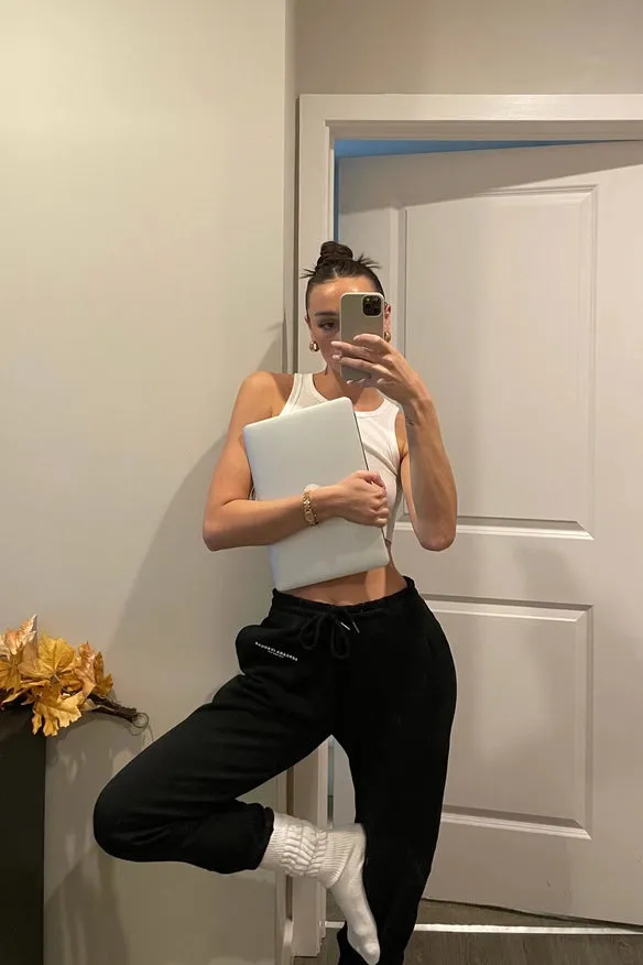 Organic Cotton Joggers Black
