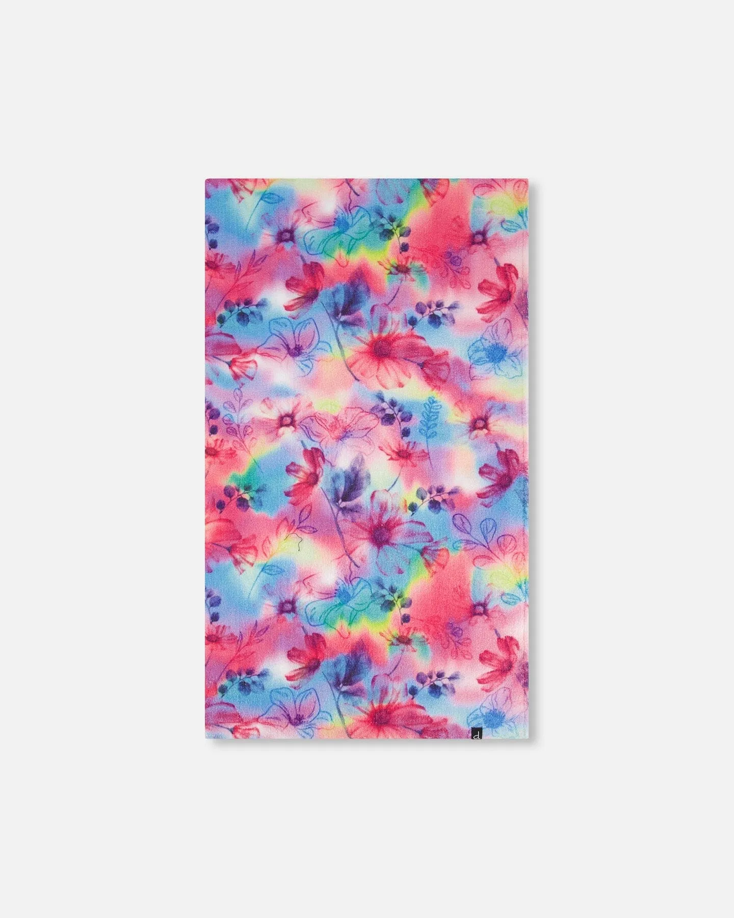 Printed Beach Towel Butterflies On Multicolored Background