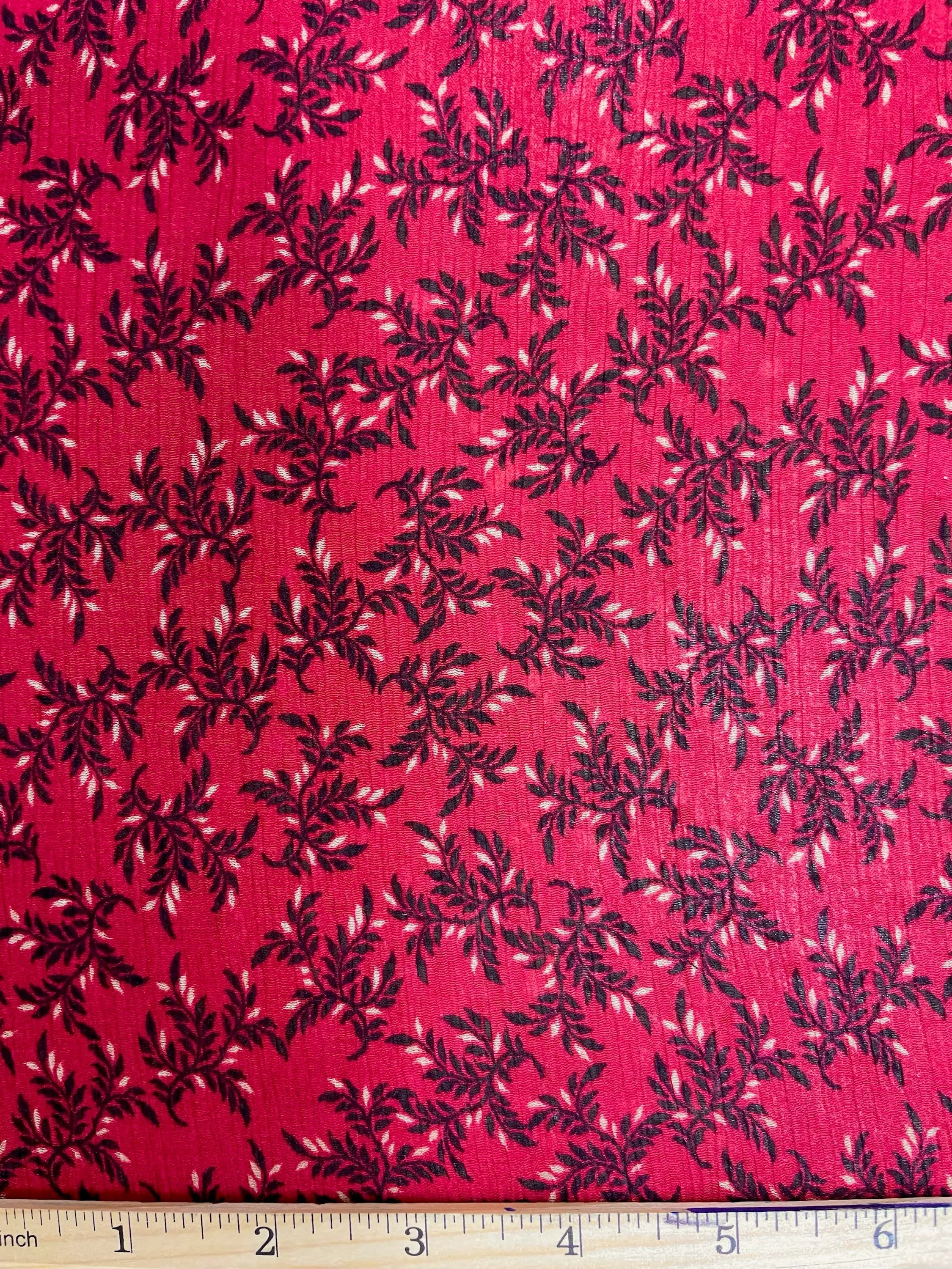 S-7643W DITSY FLORAL PRINT SILK VISCOSE CREPON. ITALY