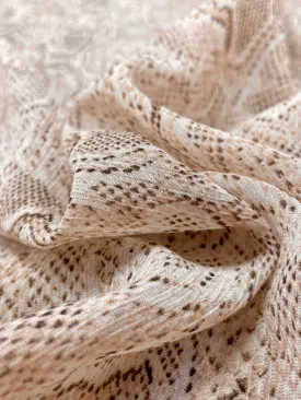 S-7645W PYTHON PRINT SILK VISCOSE CREPON. ITALY