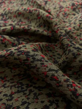 S-7651W ANIMAL LOOK PRINT SILK VISCOSE CREPON. ITALY