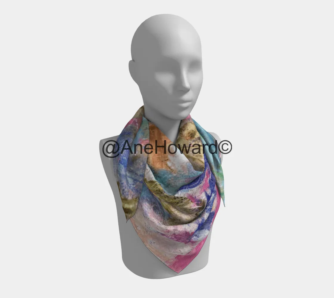 Square Silk Scarf Peaceful Chaos