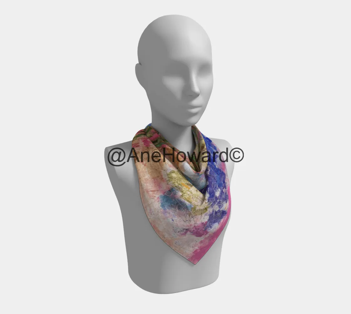 Square Silk Scarf Peaceful Chaos