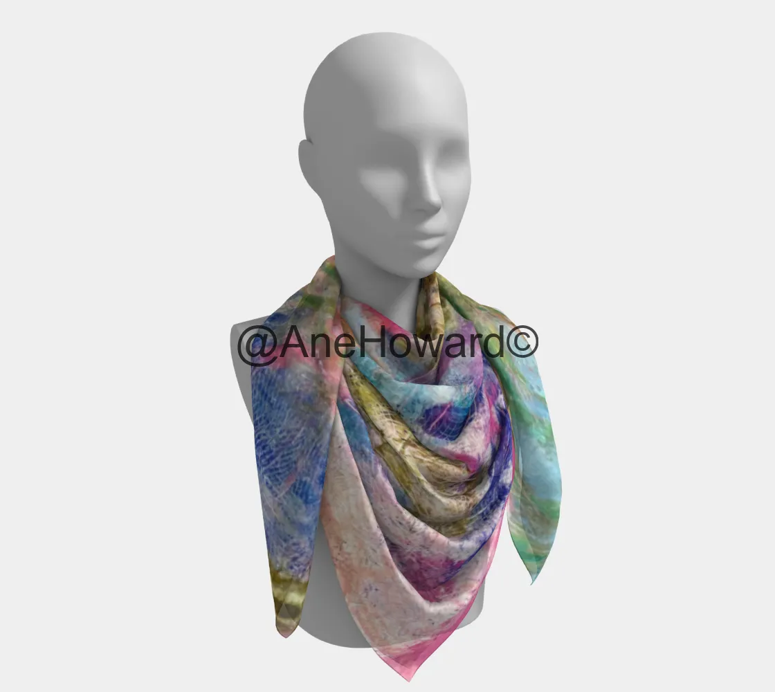 Square Silk Scarf Peaceful Chaos