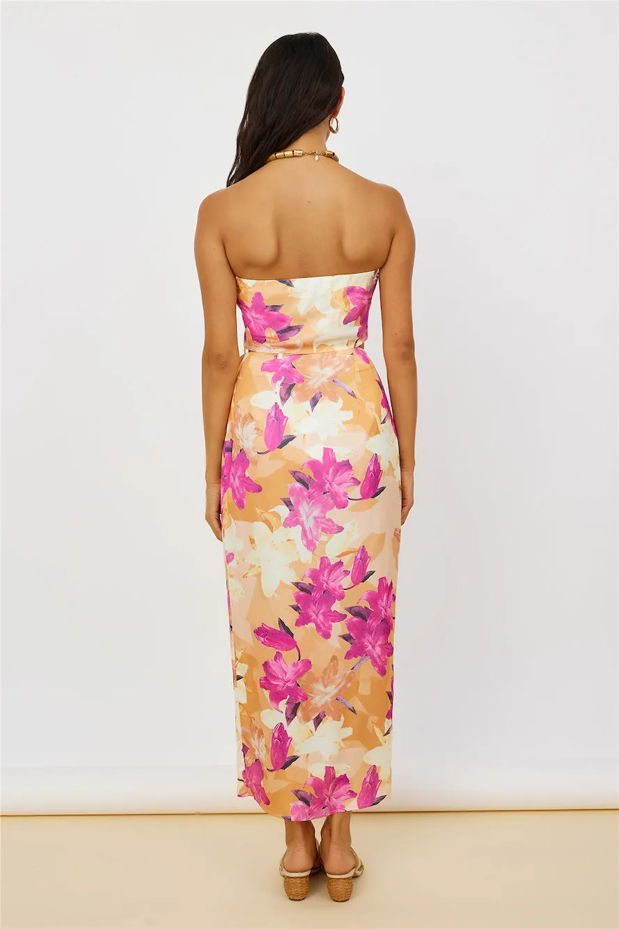 Sun On My Shoulder Maxi Skirt Floral