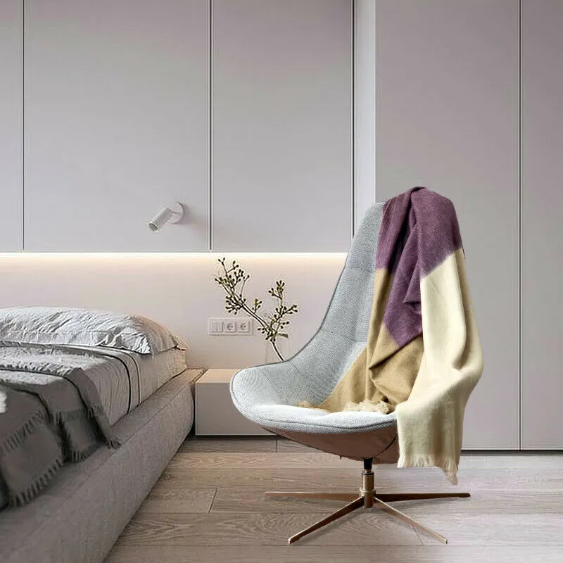 Ukllana - Baby Alpaca Wool Throw Blanket / Sofa Cover - Queen 95" x 65" - Fringed